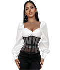 Black Mesh Underbust Corset