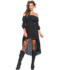 Peasant Dress Black