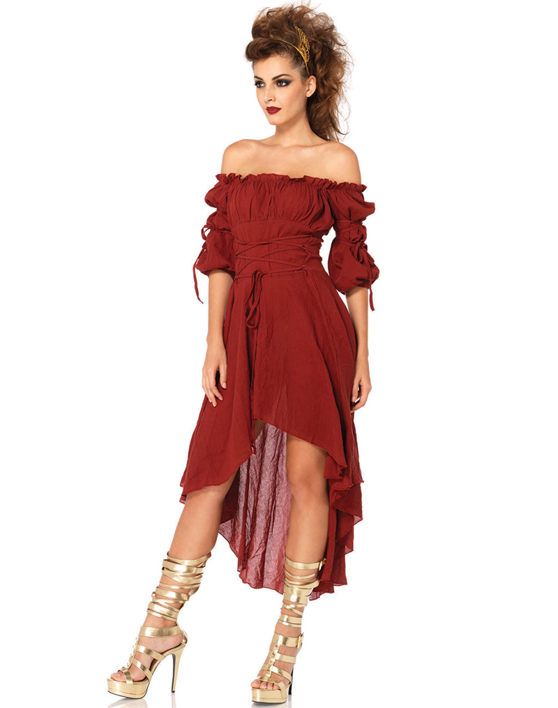 Peasant Dress Red