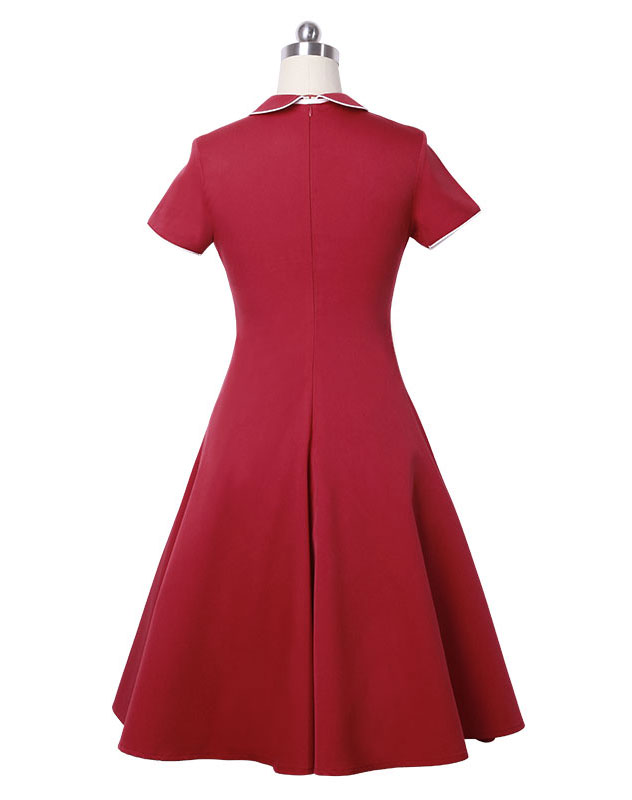 Polo Neck Vintage Business Dress