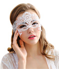 Embroidered Venice Masquerade Mask White