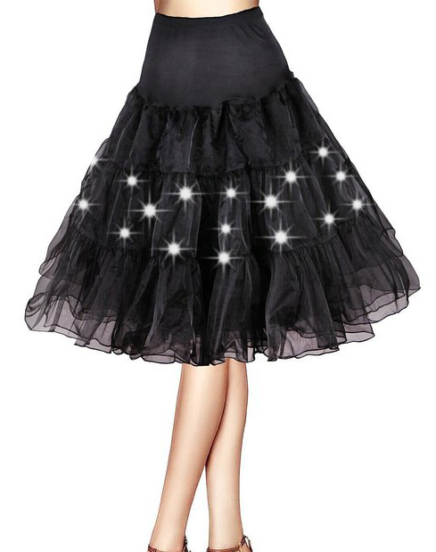 Light Up Petticoat Black