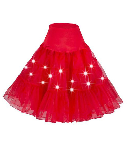 Light Up Petticoat Red