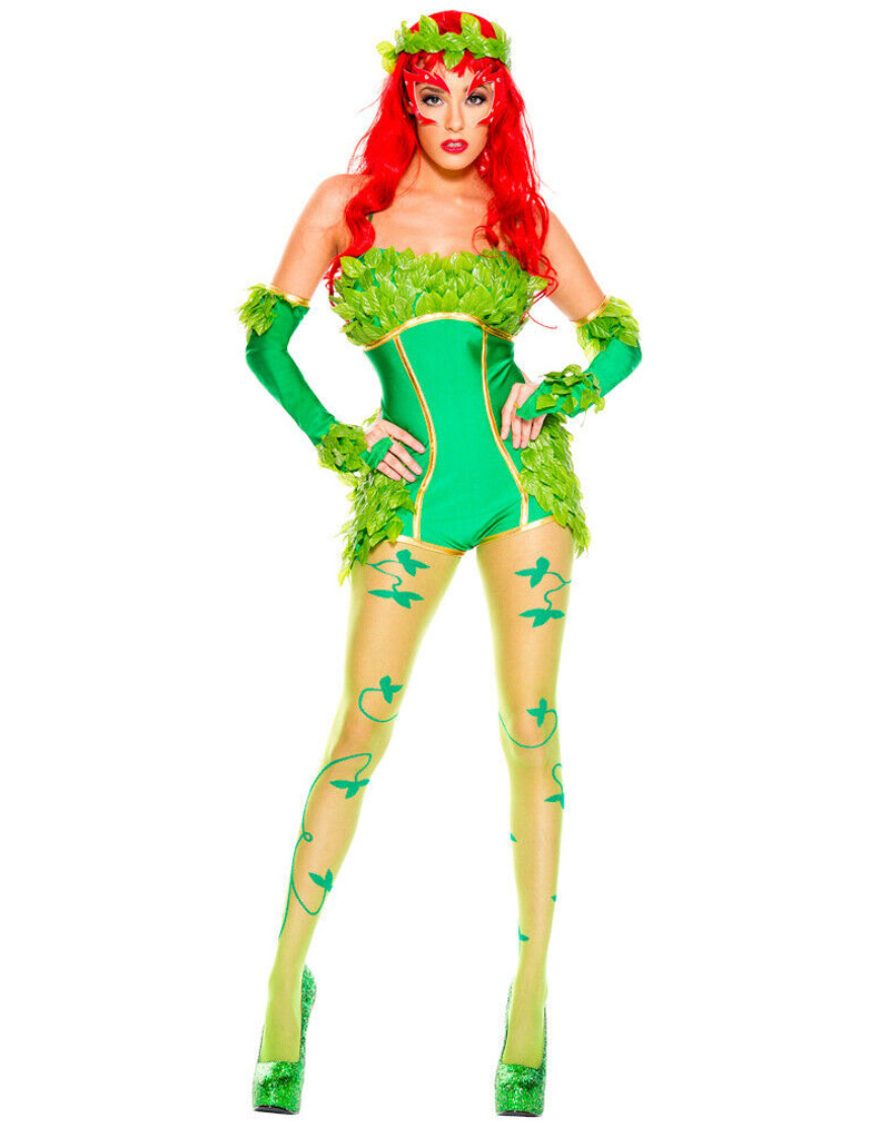 Green Jungle Girl Jumpsuit Costume