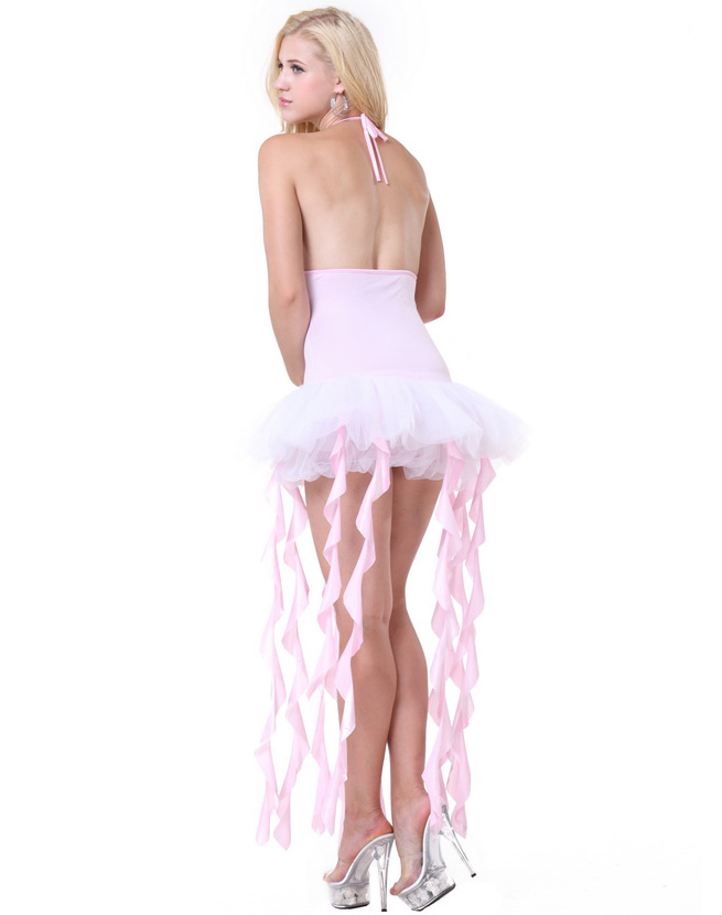 Bending Tassel Pink Cute Dress