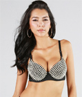 Spiked Bra Silver