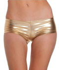 Metallic Booty Shorts Golden