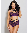 Lace Caged Bra Top Set