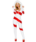 Candy Cane Hooded Catsuit