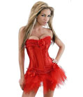 Corset with Mini Skirt Red