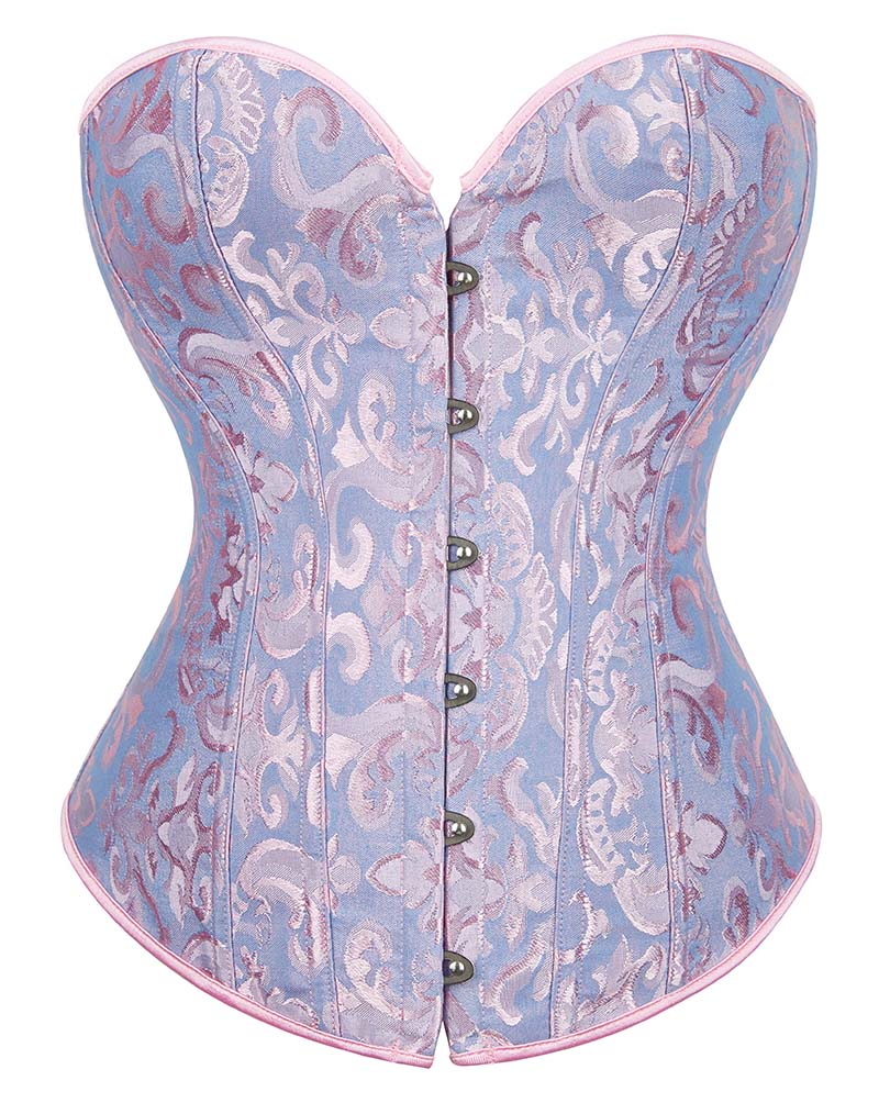 Floral Tapestry Corset Blue