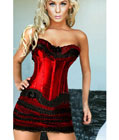 Noble Corset With Underwear Skirt Red