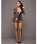 Sequined Bodycon Teddy Gold