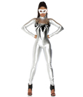 Spider Woman Silver Catsuit Costume
