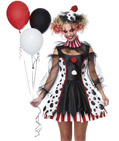 Creepy Clown Women's Costume