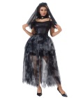 Zombie Bride Costume Black