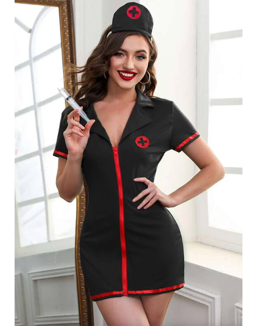 Nurse Dress Costume Black