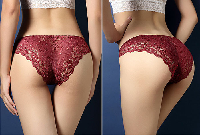 Classic Lace Panty Red