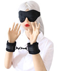 Velvet Eye Blindfold & Wrist Cuffs Set
