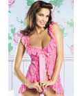 Beauty Floral Lace Babydoll Pink