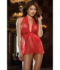 Red Halter Babydoll and Thong
